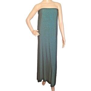 Morilee Madeline Gardner Formal Strapless Dress Women 14 Green Rhinestones